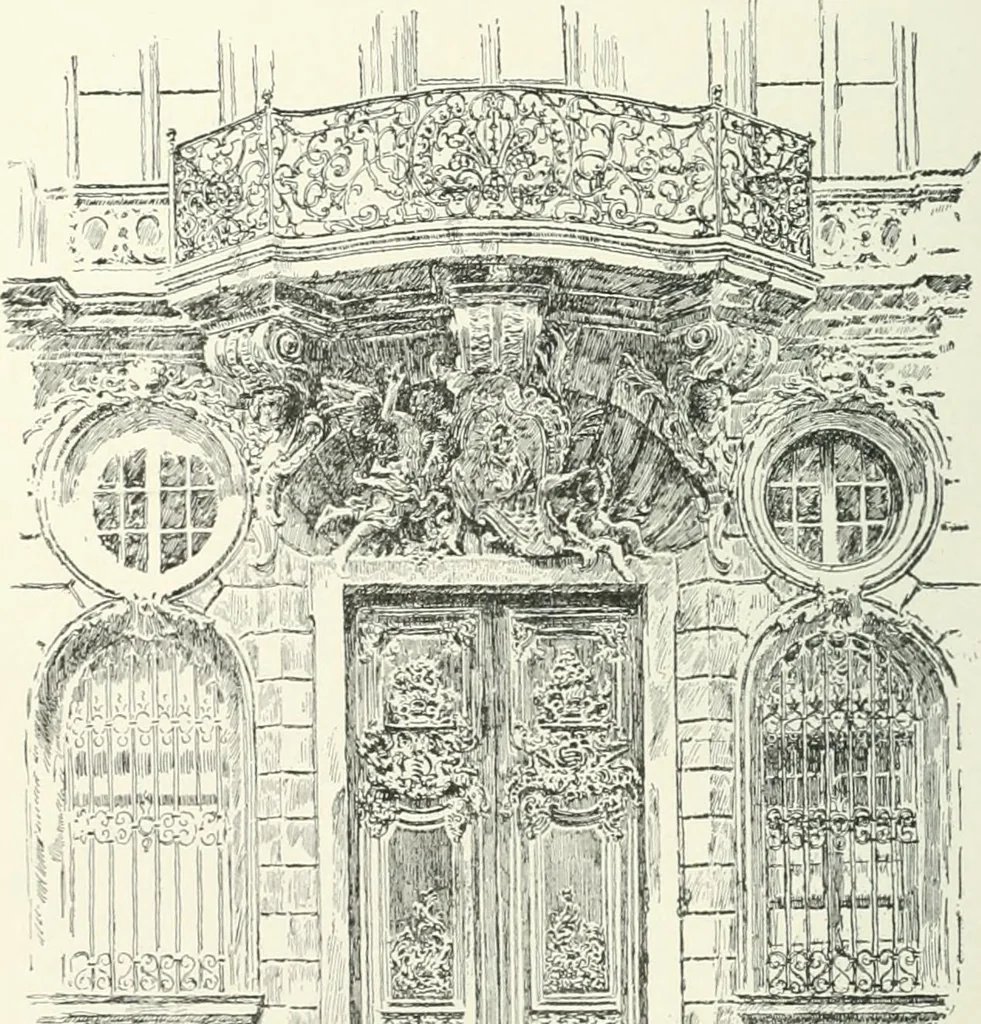 An illustration from A dictionary of architecture and building; biographical, historical and descriptive, 1901, leaf 130