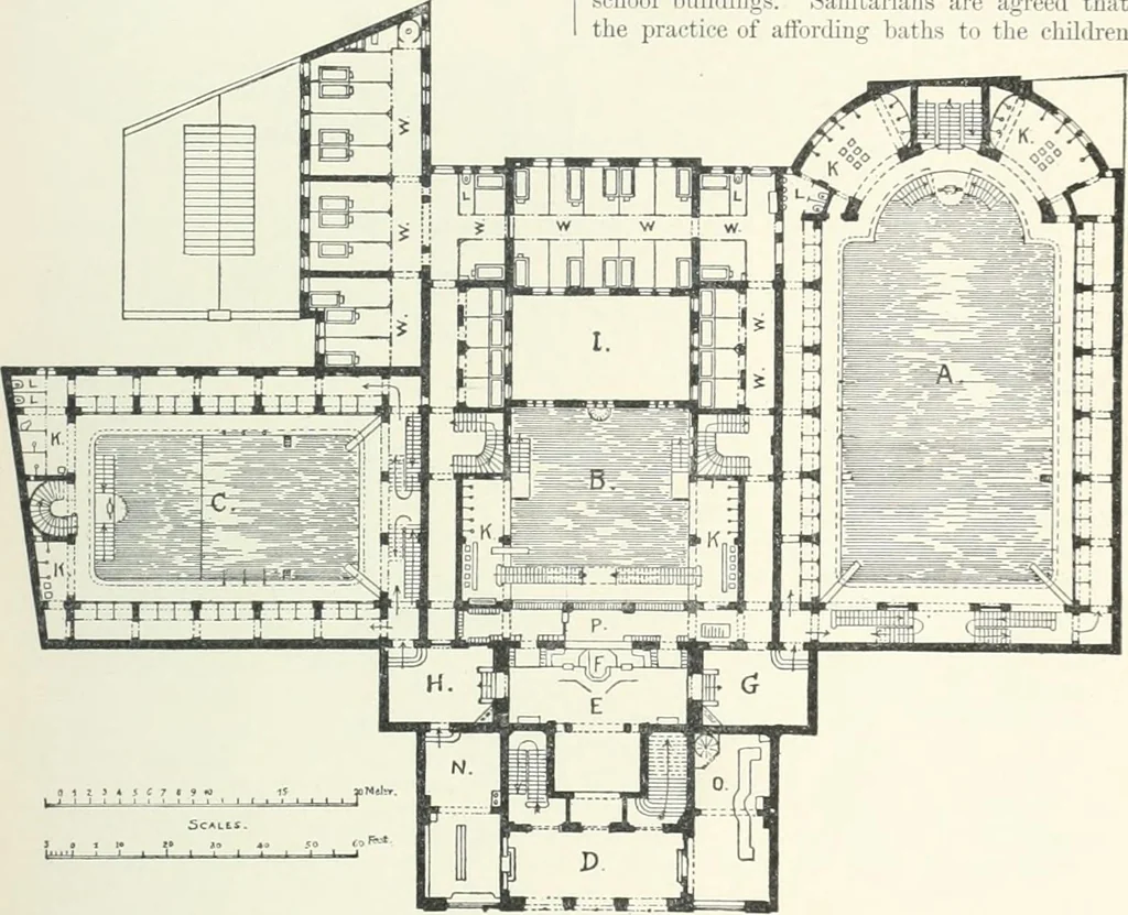 An illustration from A dictionary of architecture and building; biographical, historical and descriptive, 1901, leaf 145