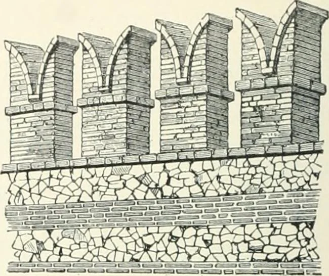 An illustration from A dictionary of architecture and building; biographical, historical and descriptive, 1901, leaf 148