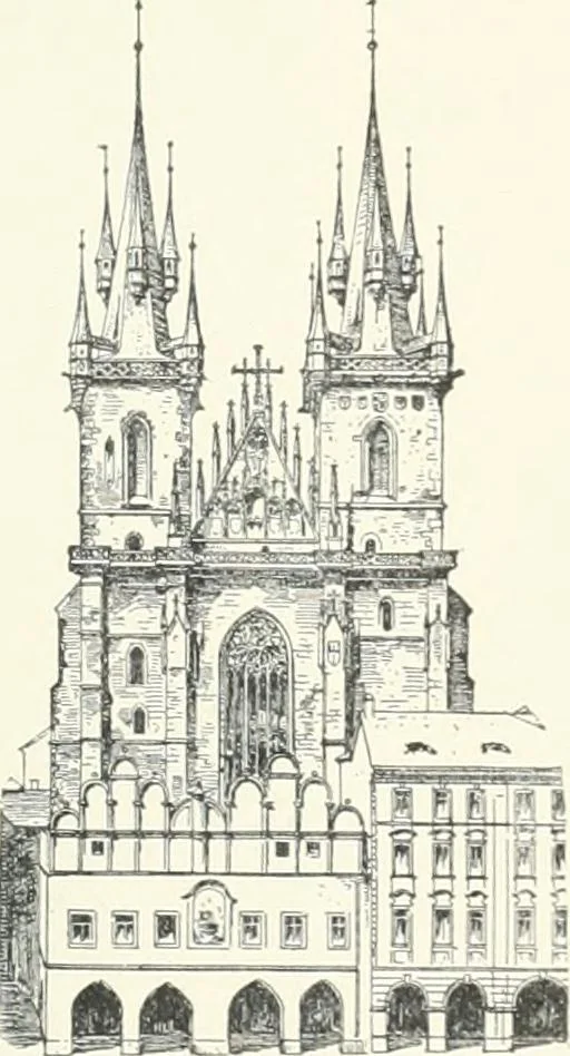 An illustration from A dictionary of architecture and building; biographical, historical and descriptive, 1901, leaf 187
