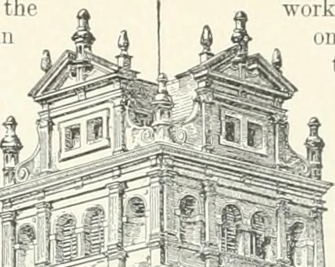 An illustration from A dictionary of architecture and building; biographical, historical and descriptive, 1901, leaf 189