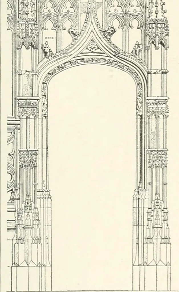 An illustration from A dictionary of architecture and building; biographical, historical and descriptive, 1901, leaf 19