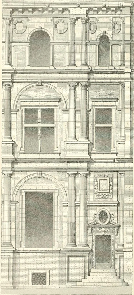 An illustration from A dictionary of architecture and building; biographical, historical and descriptive, 1901, leaf 20