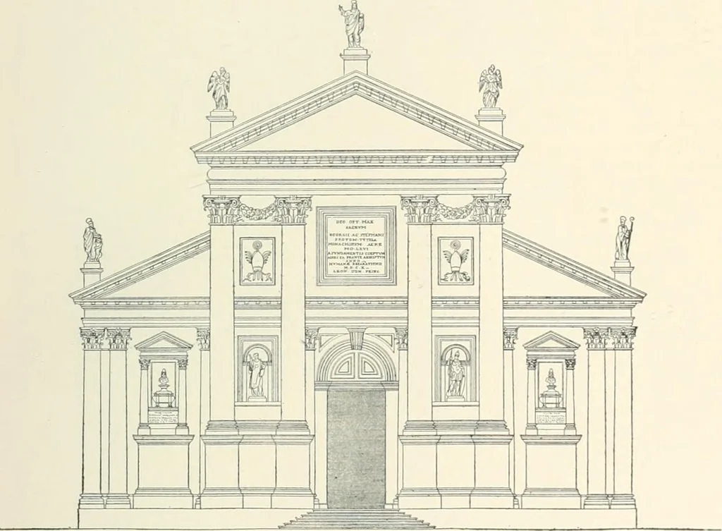 An illustration from A dictionary of architecture and building; biographical, historical and descriptive, 1901, leaf 21