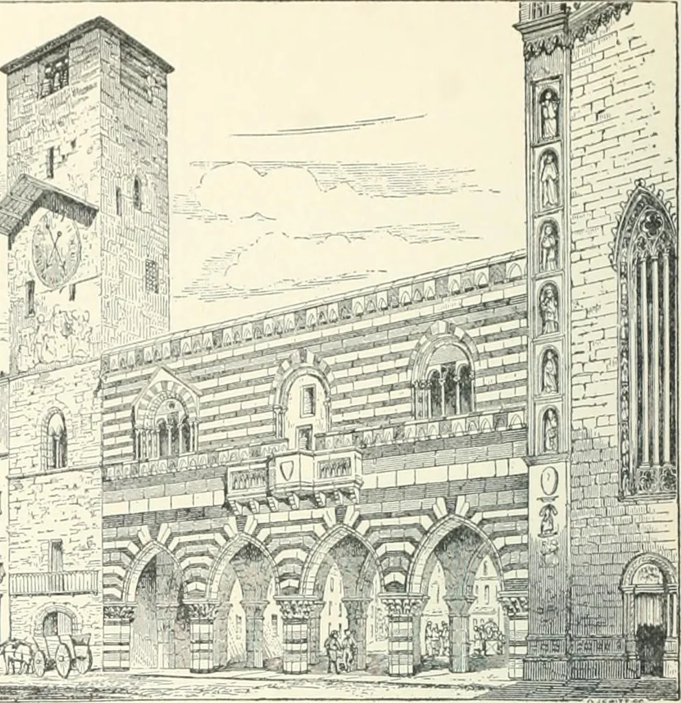 An illustration from A dictionary of architecture and building; biographical, historical and descriptive, 1901, leaf 218
