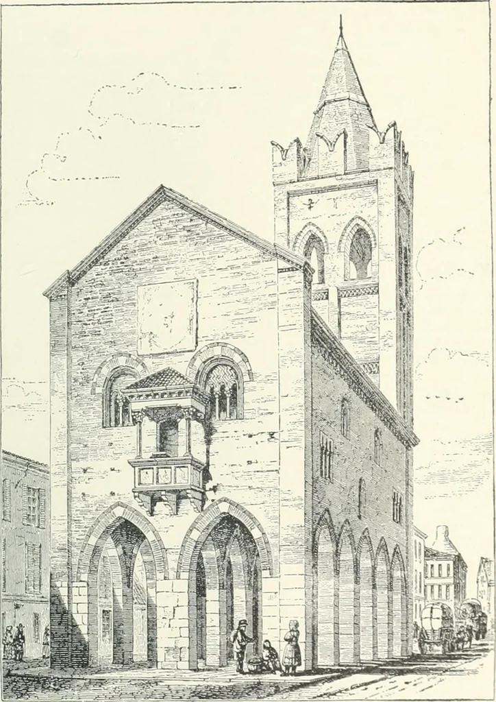 An illustration from A dictionary of architecture and building; biographical, historical and descriptive, 1901, leaf 219