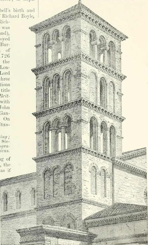 An illustration from A dictionary of architecture and building; biographical, historical and descriptive, 1901, leaf 251