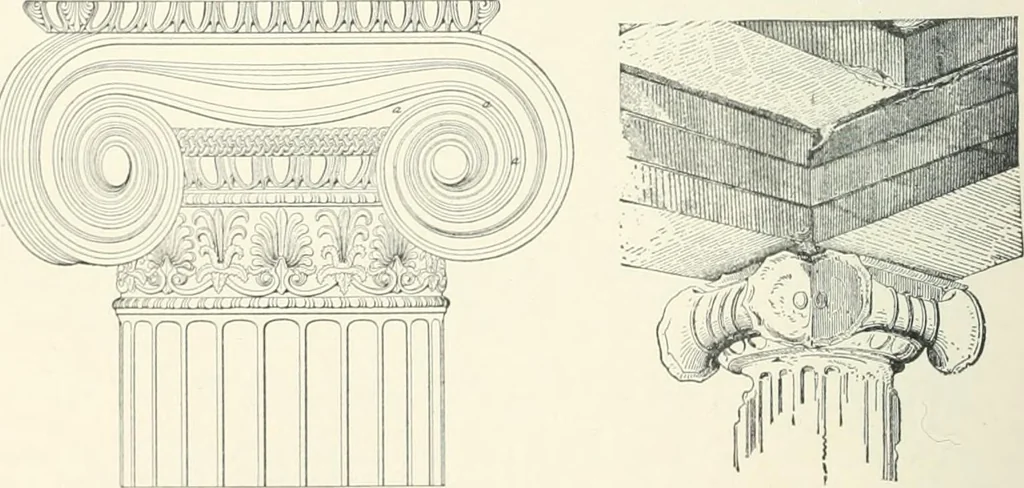 An illustration from A dictionary of architecture and building; biographical, historical and descriptive, 1901, leaf 262