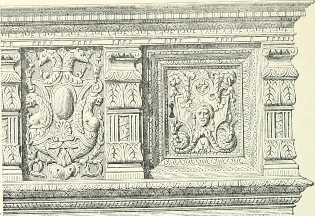 An illustration from A dictionary of architecture and building; biographical, historical and descriptive, 1901, leaf 268