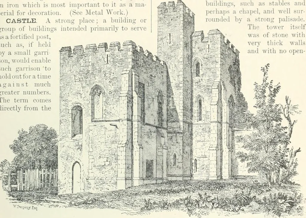 An illustration from A dictionary of architecture and building; biographical, historical and descriptive, 1901, leaf 273