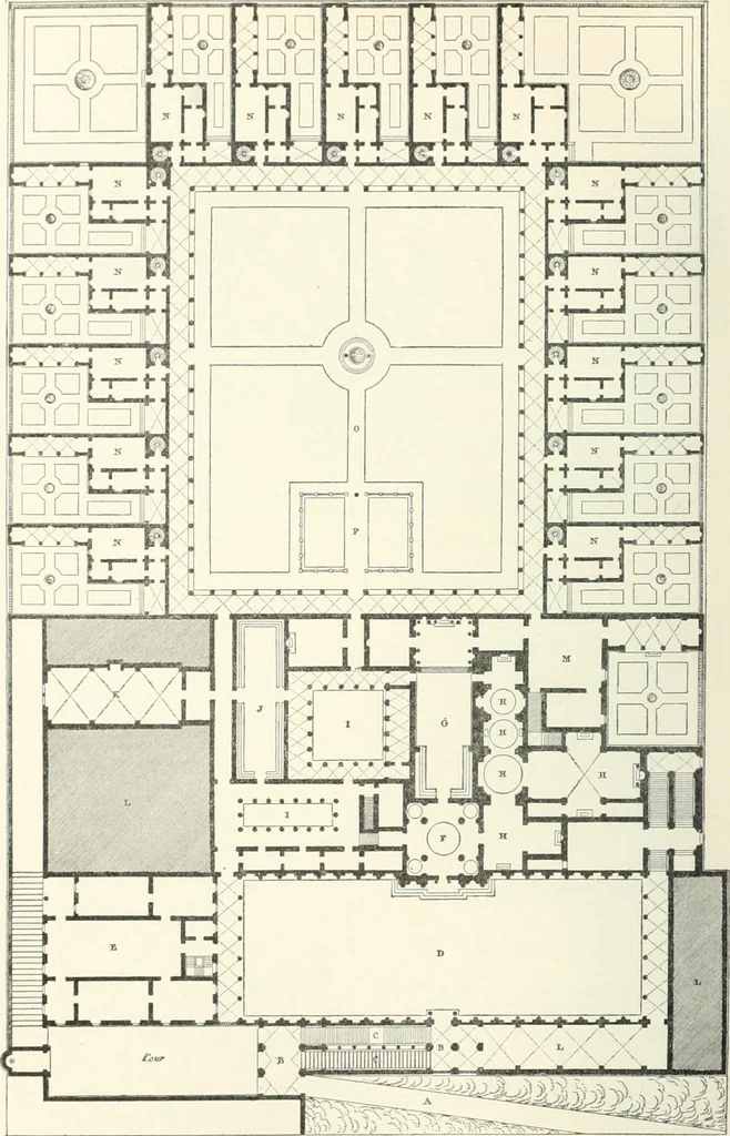 An illustration from A dictionary of architecture and building; biographical, historical and descriptive, 1901, leaf 288