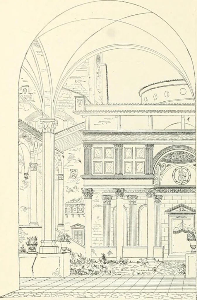 An illustration from A dictionary of architecture and building; biographical, historical and descriptive, 1901, leaf 298