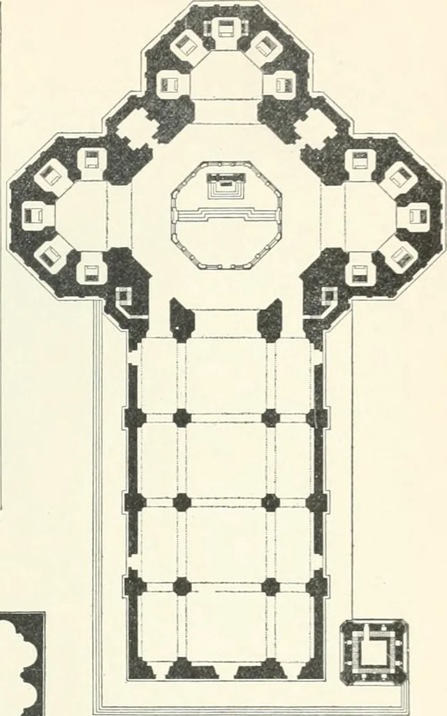 An illustration from A dictionary of architecture and building; biographical, historical and descriptive, 1901, leaf 301