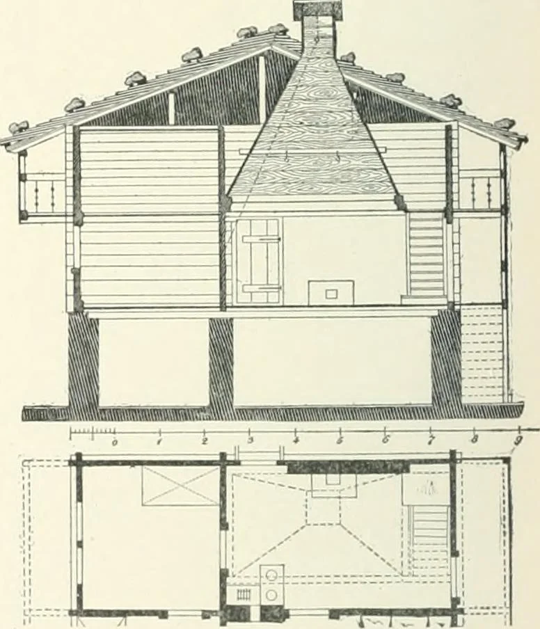 An illustration from A dictionary of architecture and building; biographical, historical and descriptive, 1901, leaf 312