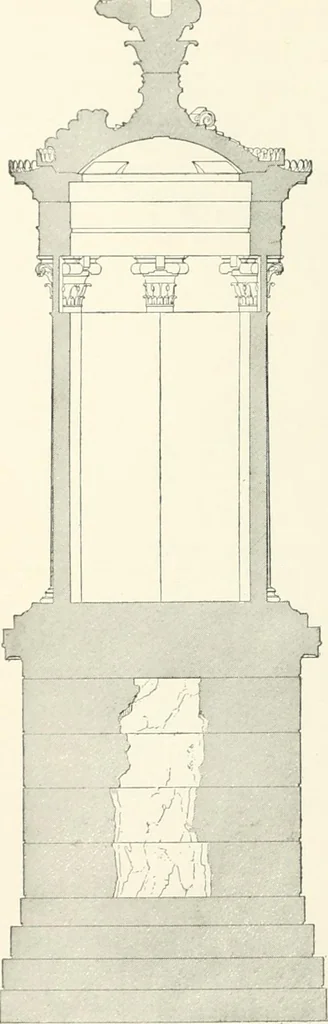 An illustration from A dictionary of architecture and building; biographical, historical and descriptive, 1901, leaf 322