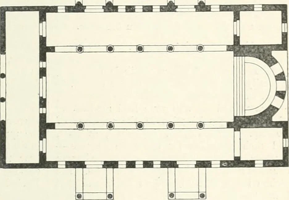 An illustration from A dictionary of architecture and building; biographical, historical and descriptive, 1901, leaf 325