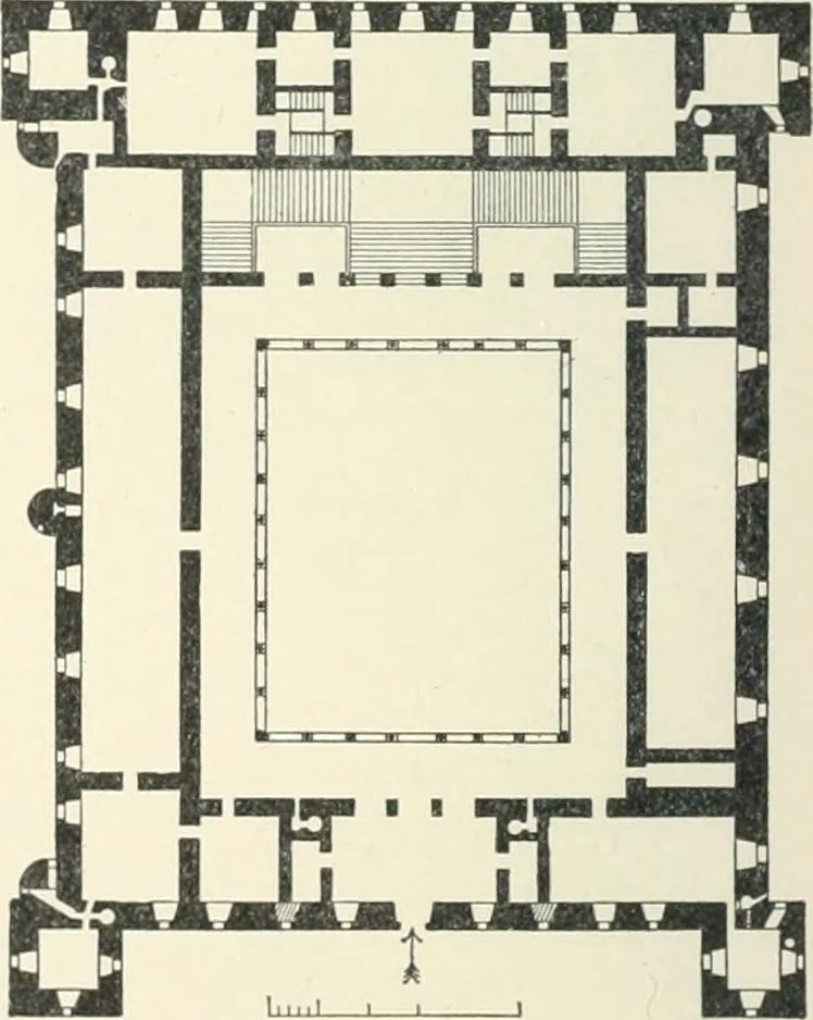 An illustration from A dictionary of architecture and building; biographical, historical and descriptive, 1901, leaf 34