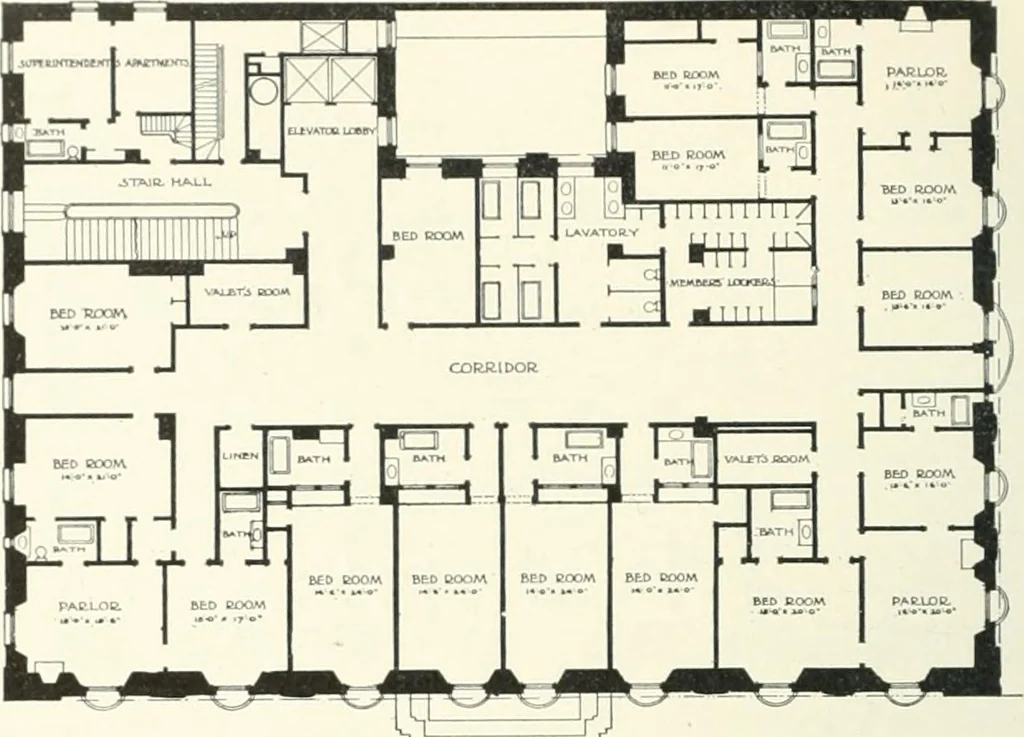 An illustration from A dictionary of architecture and building; biographical, historical and descriptive, 1901, leaf 366