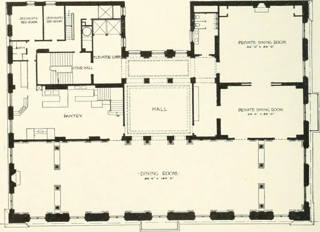 An illustration from A dictionary of architecture and building; biographical, historical and descriptive, 1901, leaf 366