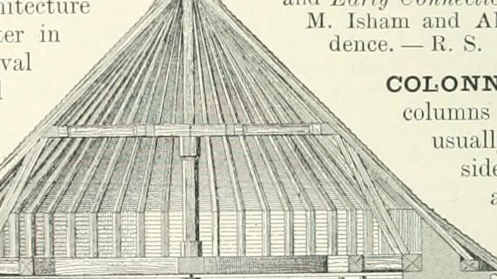 An illustration from A dictionary of architecture and building; biographical, historical and descriptive, 1901, leaf 376