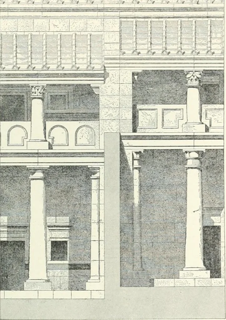 An illustration from A dictionary of architecture and building; biographical, historical and descriptive, 1901, leaf 379