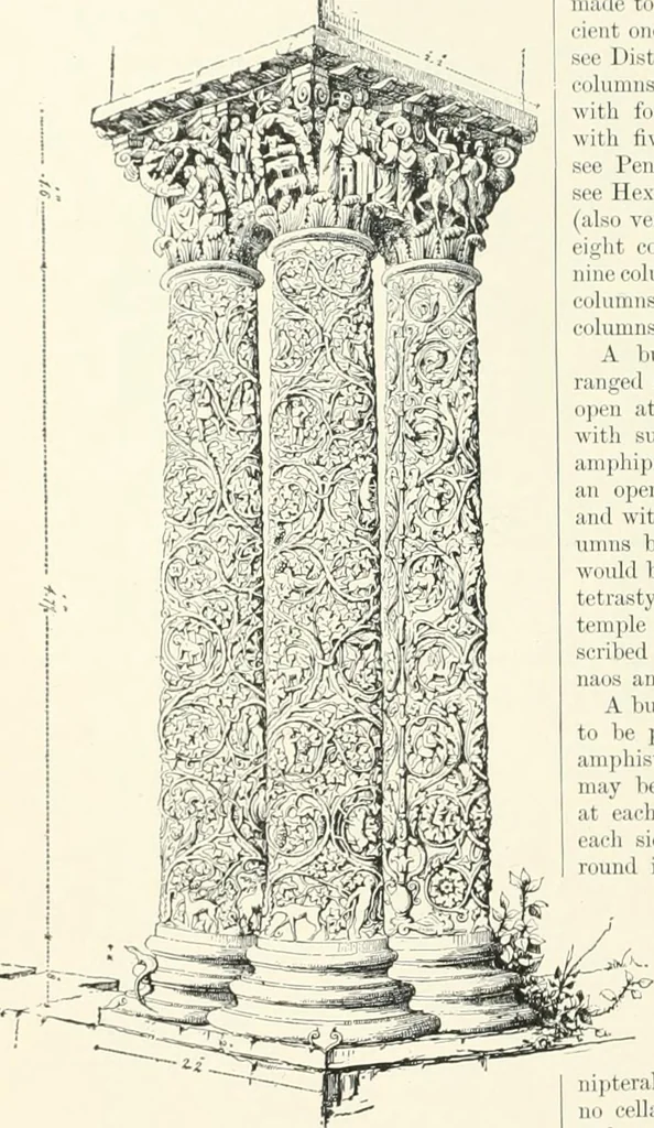 An illustration from A dictionary of architecture and building; biographical, historical and descriptive, 1901, leaf 380