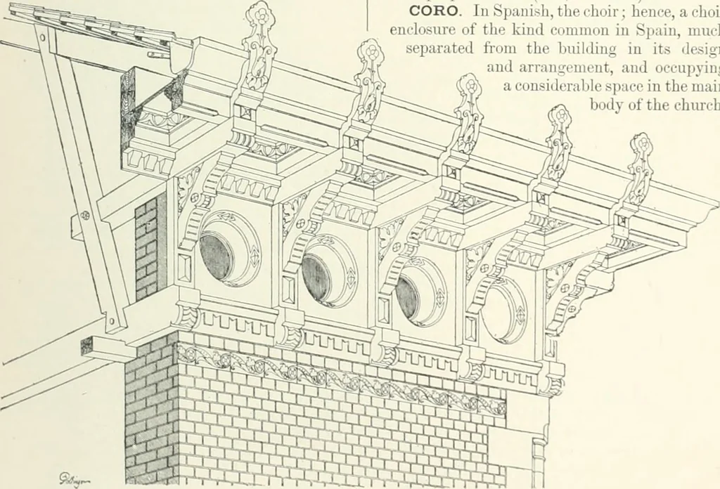 An illustration from A dictionary of architecture and building; biographical, historical and descriptive, 1901, leaf 401