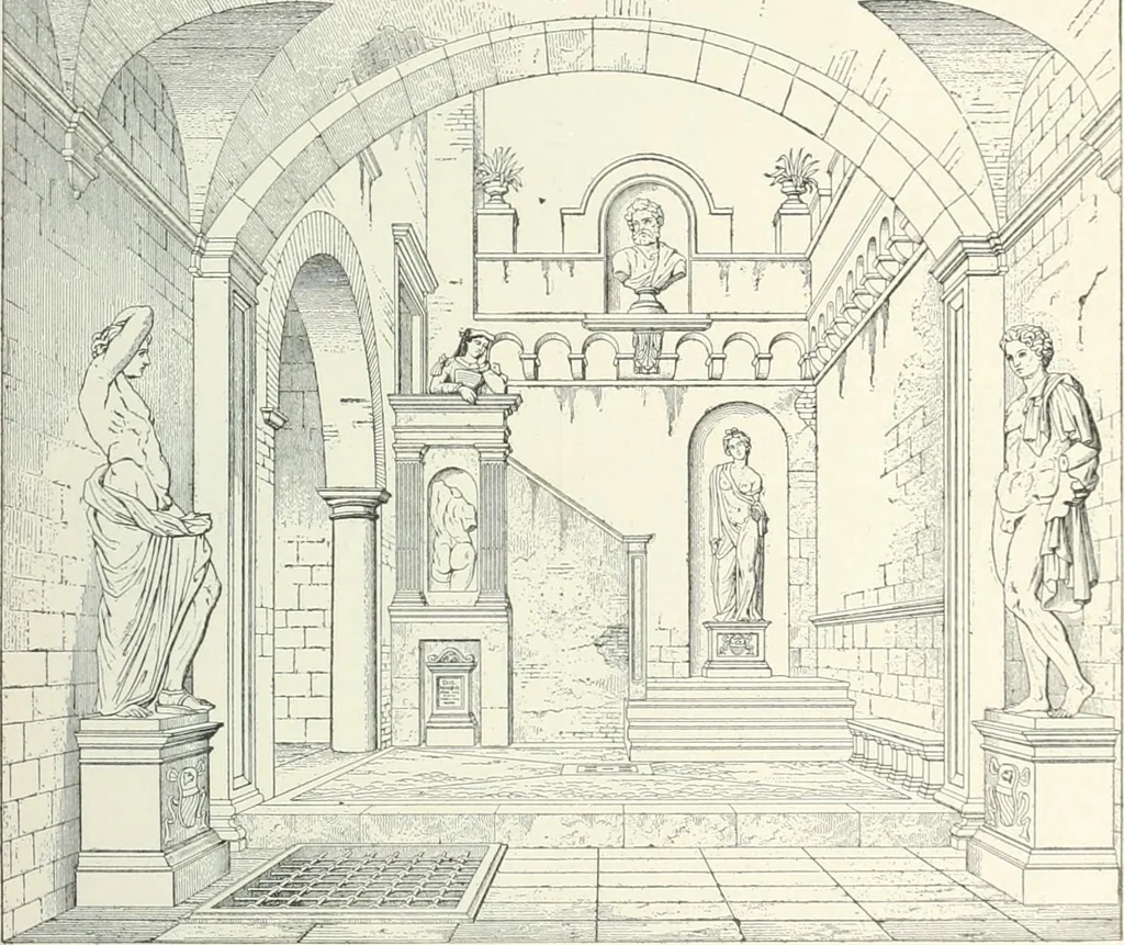An illustration from A dictionary of architecture and building; biographical, historical and descriptive, 1901, leaf 405