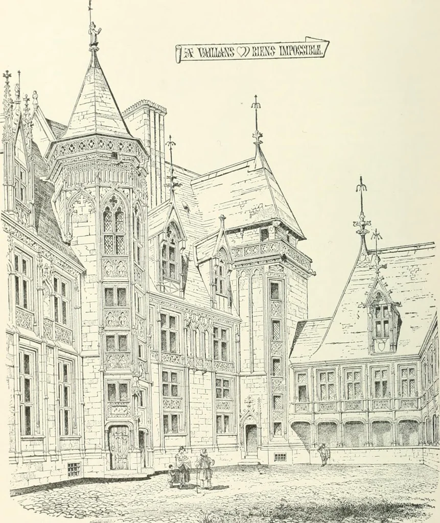 An illustration from A dictionary of architecture and building; biographical, historical and descriptive, 1901, leaf 412