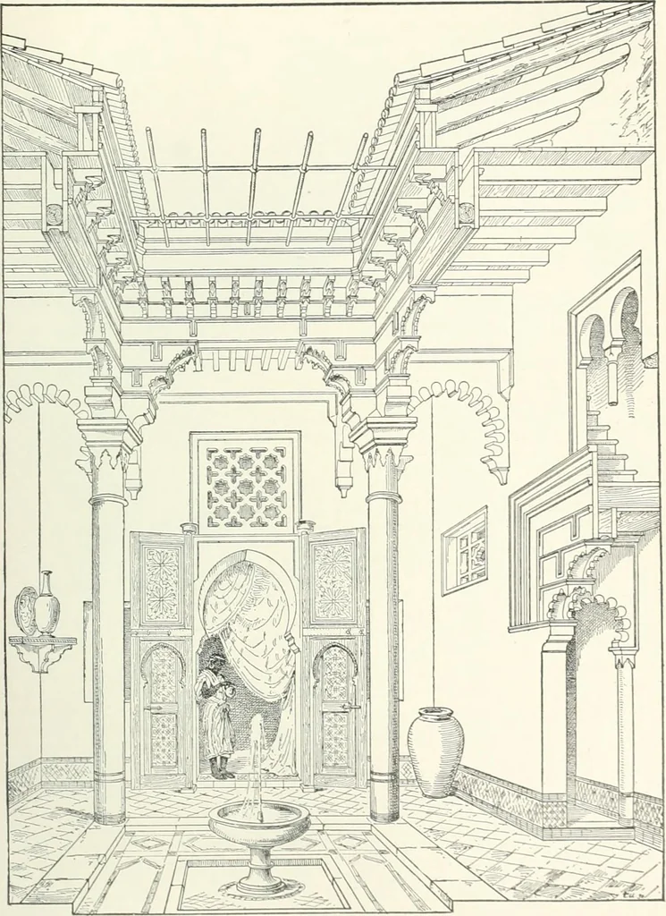 An illustration from A dictionary of architecture and building; biographical, historical and descriptive, 1901, leaf 413