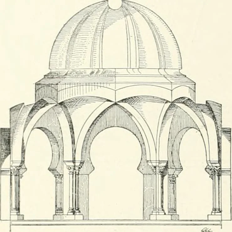 An illustration from A dictionary of architecture and building; biographical, historical and descriptive, 1901, leaf 424
