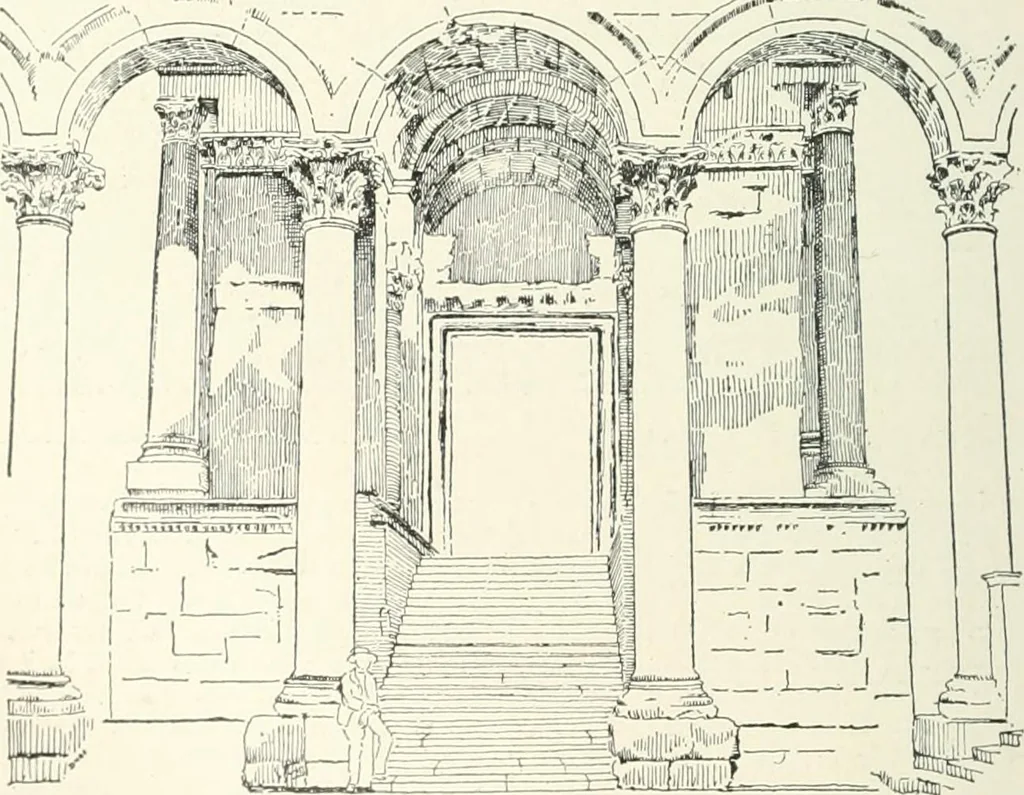 An illustration from A dictionary of architecture and building; biographical, historical and descriptive, 1901, leaf 434