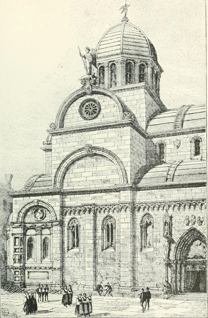 An illustration from A dictionary of architecture and building; biographical, historical and descriptive, 1901, leaf 435