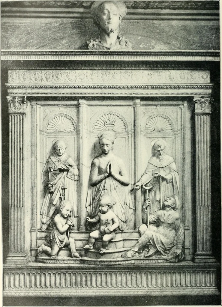 An illustration from A dictionary of architecture and building; biographical, historical and descriptive, 1901, leaf 44