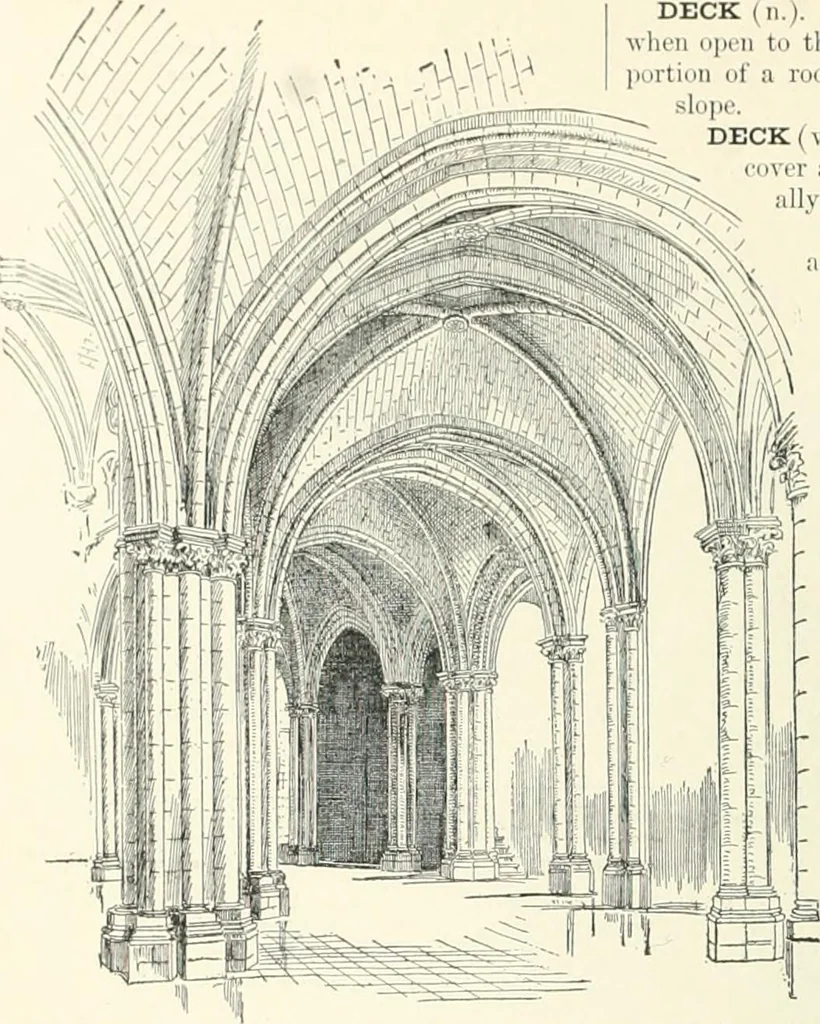 An illustration from A dictionary of architecture and building; biographical, historical and descriptive, 1901, leaf 440