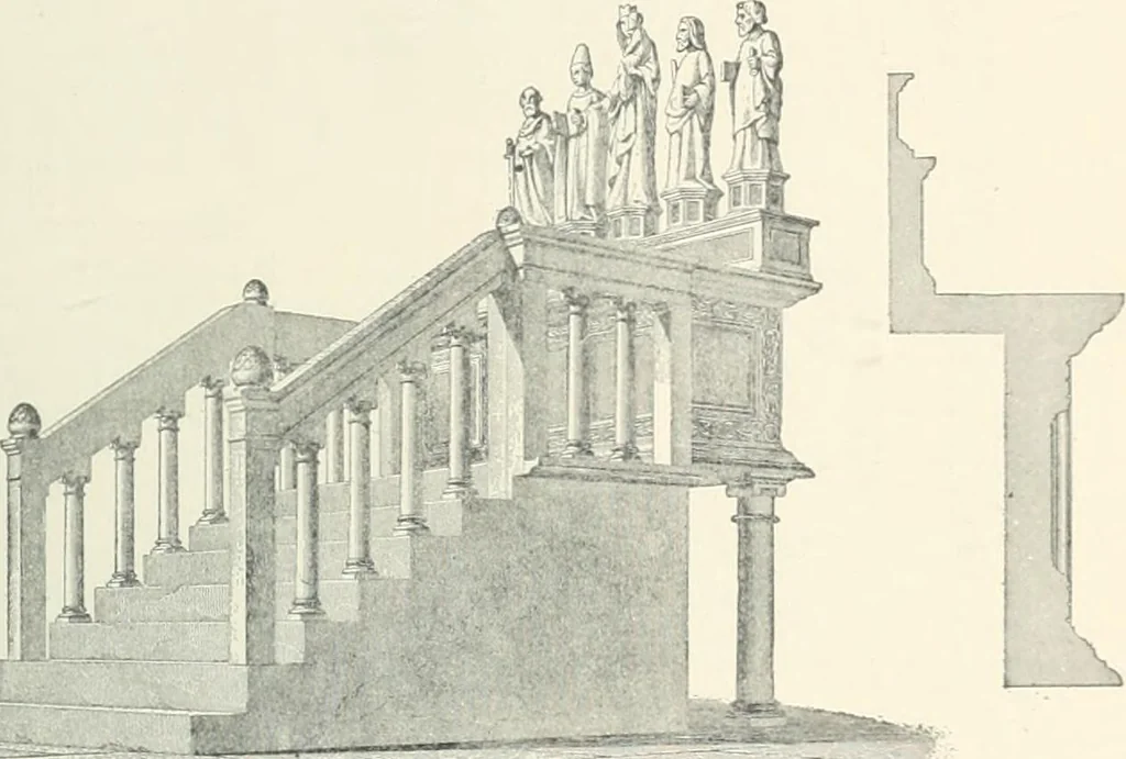 An illustration from A dictionary of architecture and building; biographical, historical and descriptive, 1901, leaf 45
