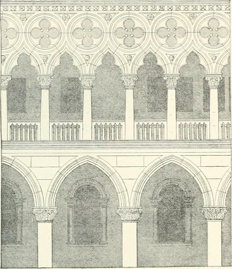 An illustration from A dictionary of architecture and building; biographical, historical and descriptive, 1901, leaf 461