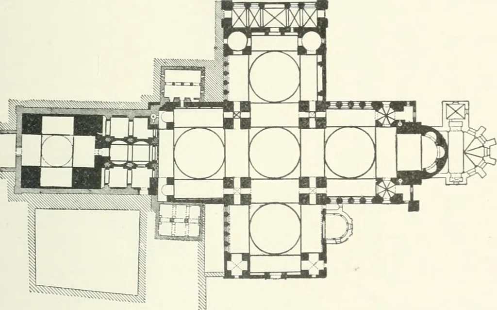 An illustration from A dictionary of architecture and building; biographical, historical and descriptive, 1901, leaf 463
