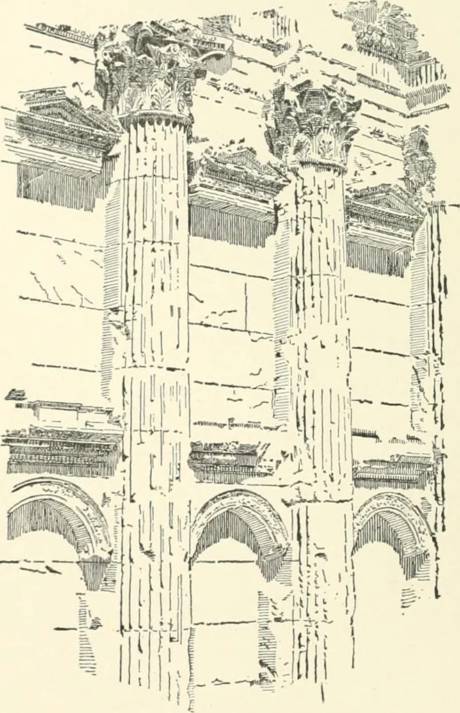 An illustration from A dictionary of architecture and building; biographical, historical and descriptive, 1901, leaf 518