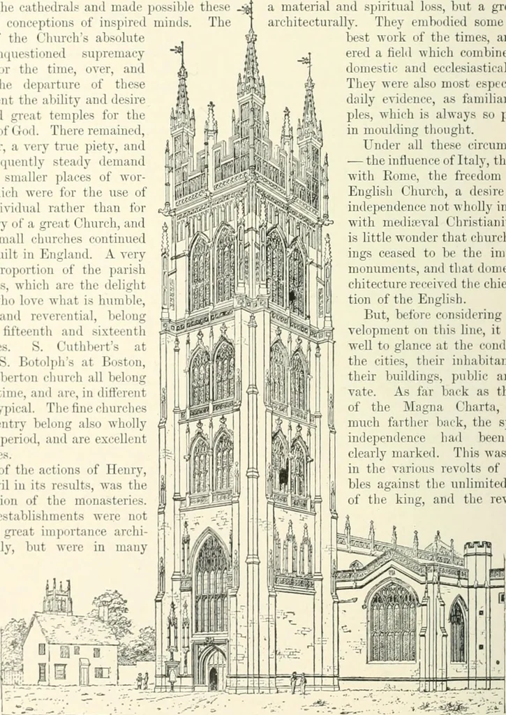 An illustration from A dictionary of architecture and building; biographical, historical and descriptive, 1901, leaf 536