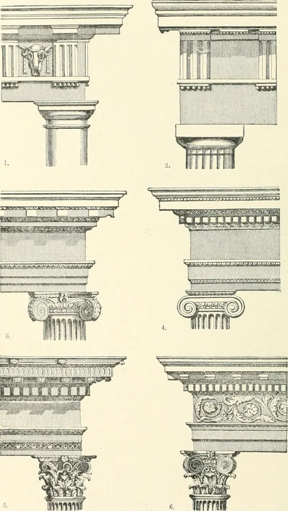 An illustration from A dictionary of architecture and building; biographical, historical and descriptive, 1901, leaf 542