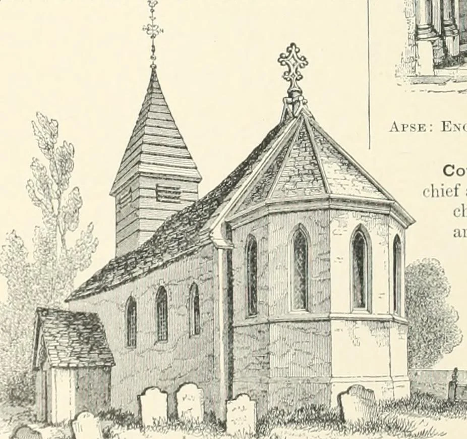 An illustration from A dictionary of architecture and building; biographical, historical and descriptive, 1901, leaf 64