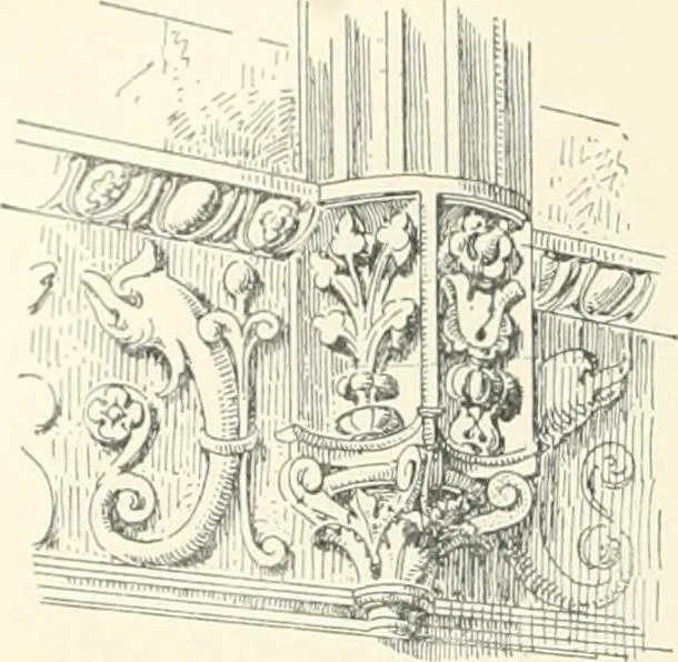 An illustration from A dictionary of architecture and building; biographical, historical and descriptive, 1901, leaf 68