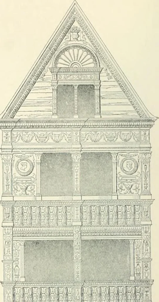 An illustration from A dictionary of architecture and building; biographical, historical and descriptive, 1901, leaf 68