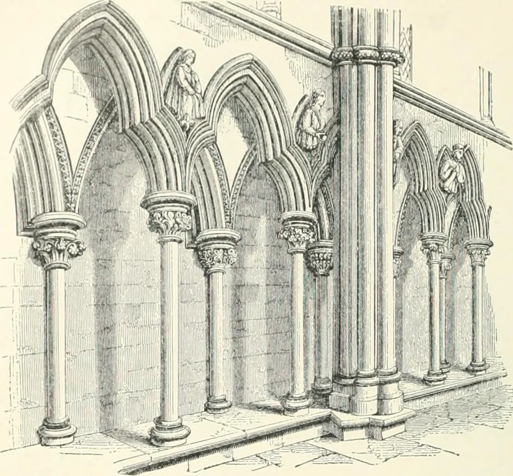 An illustration from A dictionary of architecture and building; biographical, historical and descriptive, 1901, leaf 70