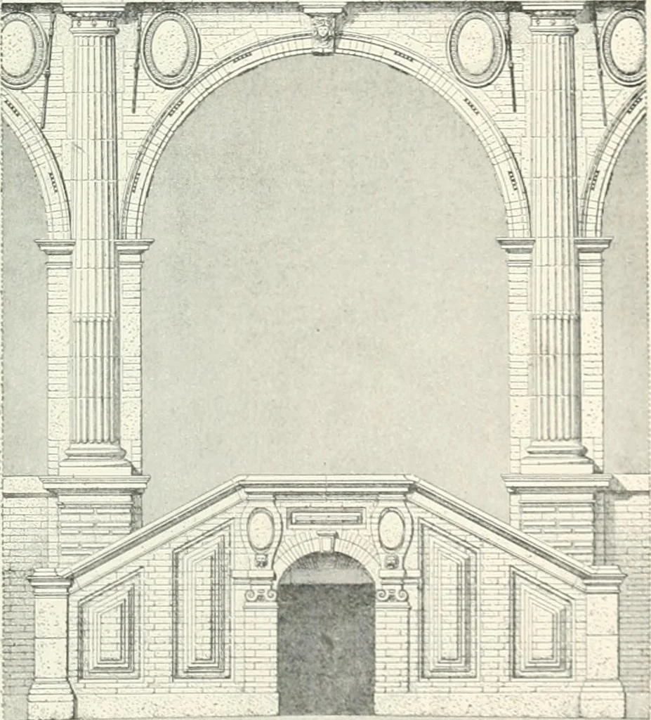 An illustration from A dictionary of architecture and building; biographical, historical and descriptive, 1901, leaf 71