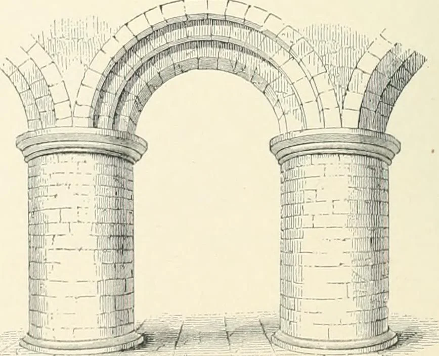 An illustration from A dictionary of architecture and building; biographical, historical and descriptive, 1901, leaf 72