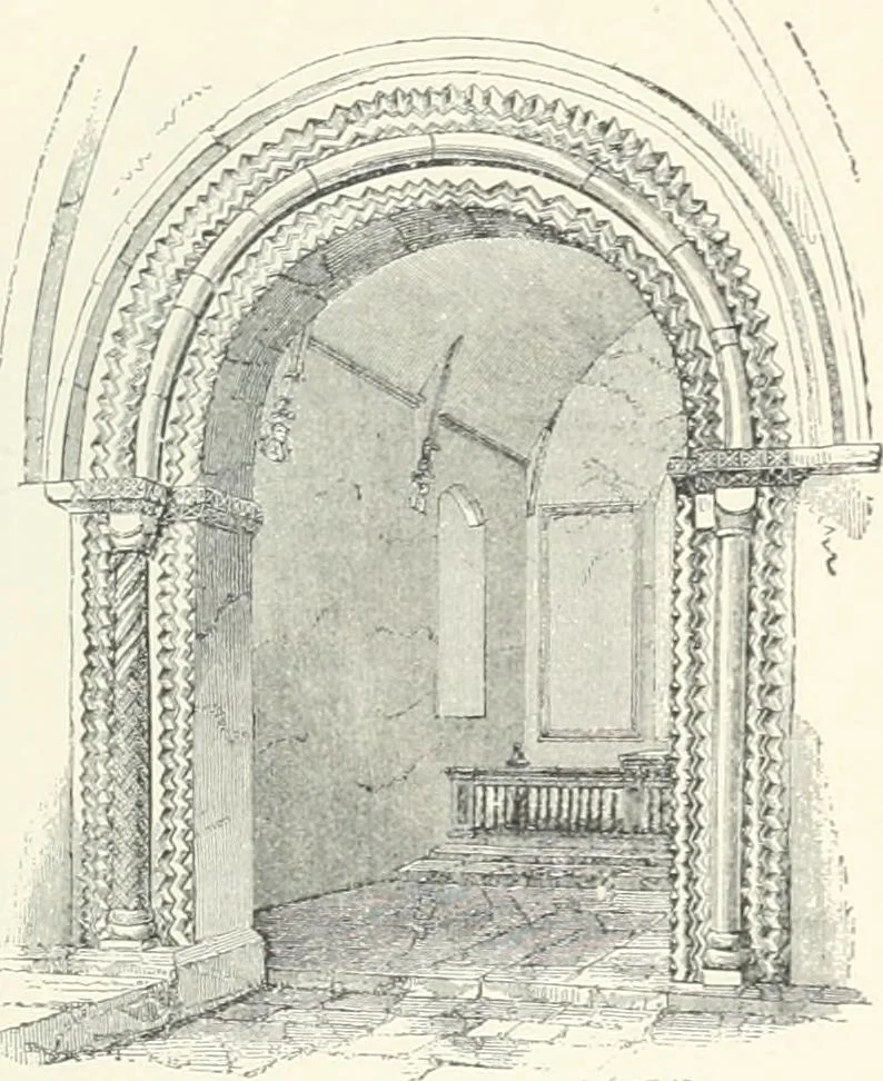 An illustration from A dictionary of architecture and building; biographical, historical and descriptive, 1901, leaf 77
