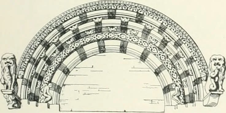 An illustration from A dictionary of architecture and building; biographical, historical and descriptive, 1901, leaf 93
