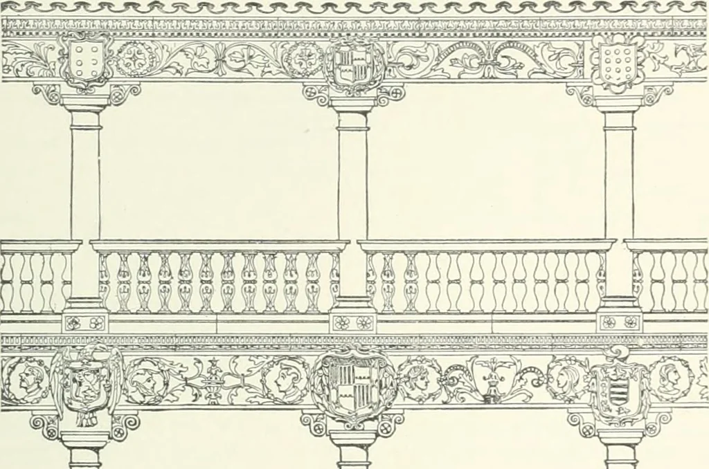 An illustration from A dictionary of architecture and building; biographical, historical and descriptive, 1901, leaf 97